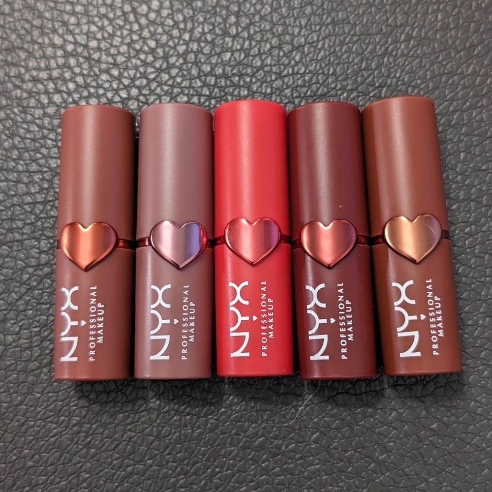 NYX Mini Matte Lipsticks, 5 shades, 1.3g each